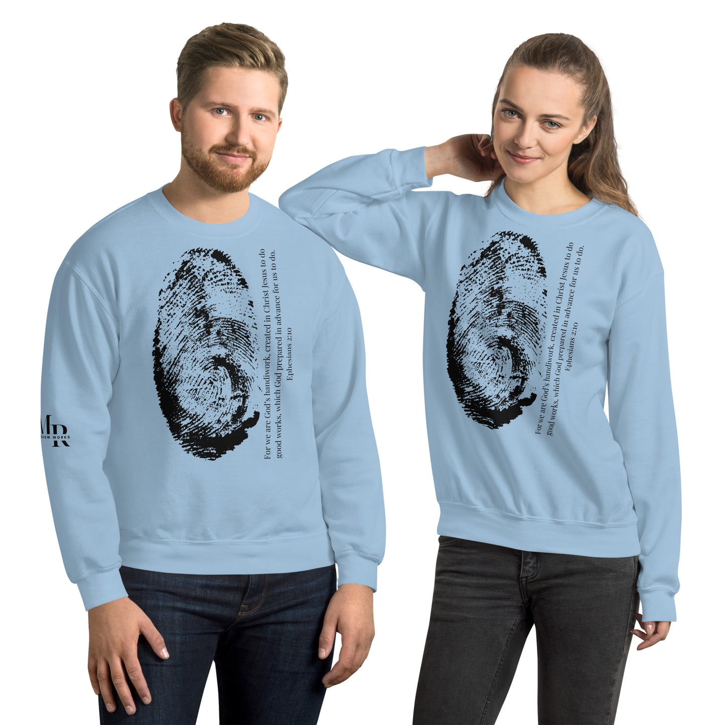 Fearfully And Wonderfully Made Unisex Sweatshirt W/Black Print