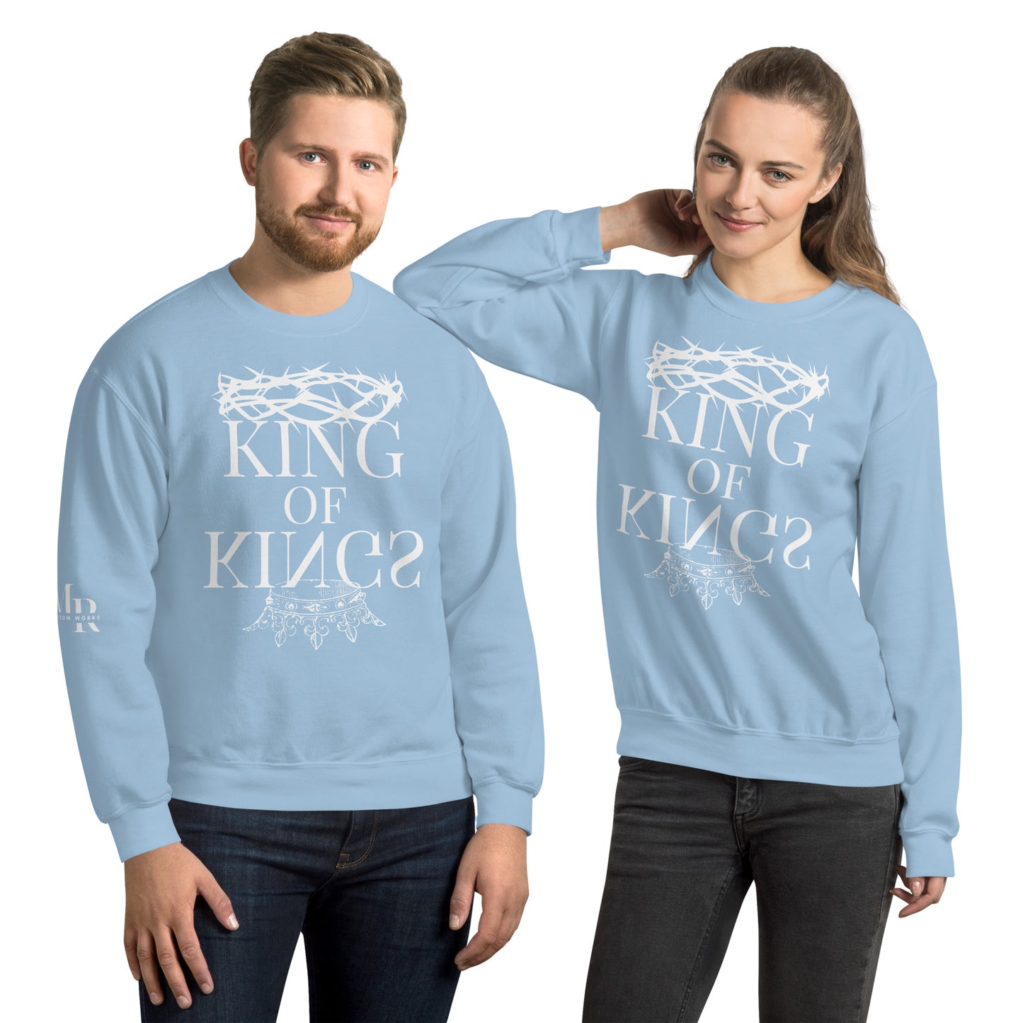 King of kings Unisex Sweatshirt W/White Print