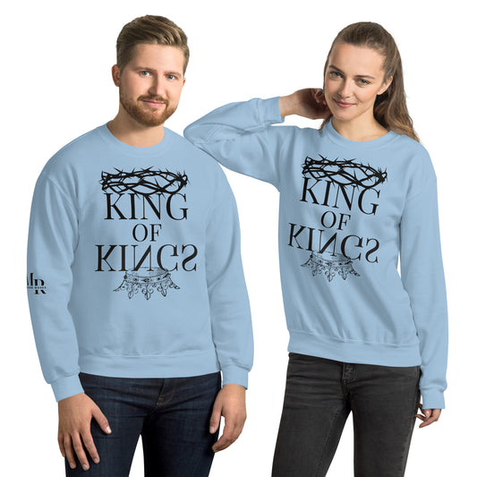 King of kings Unisex Sweatshirt W/Black Print