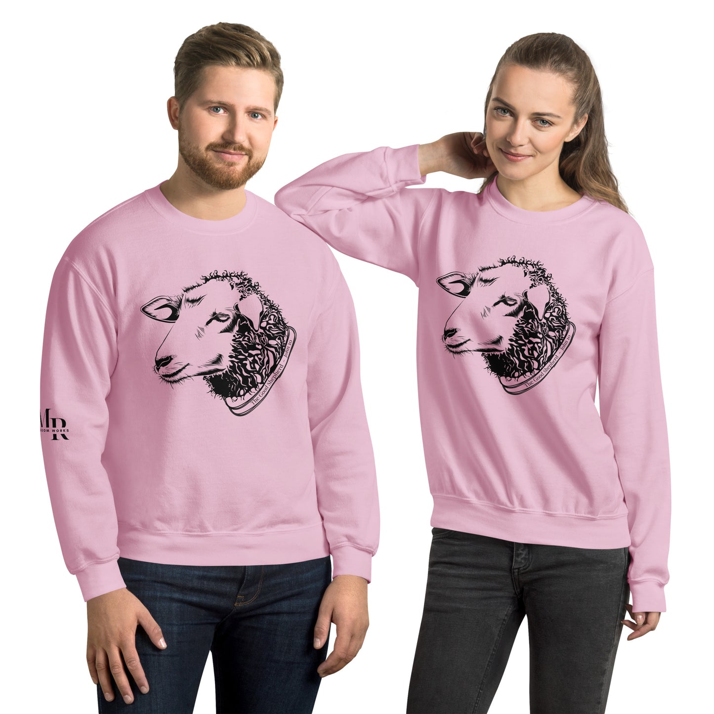 The Good Shepherd Unisex Sweatshirt W/Black Print