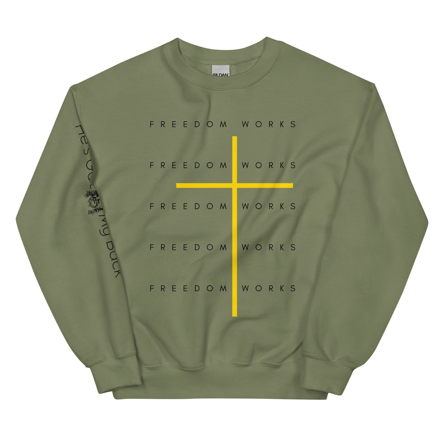 Freedom Works Unisex Sweatshirt W/Black Print