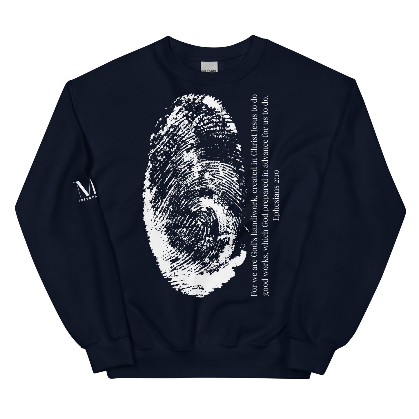 Fearfully And Wonderfully Made Unisex Sweatshirt W/White Print