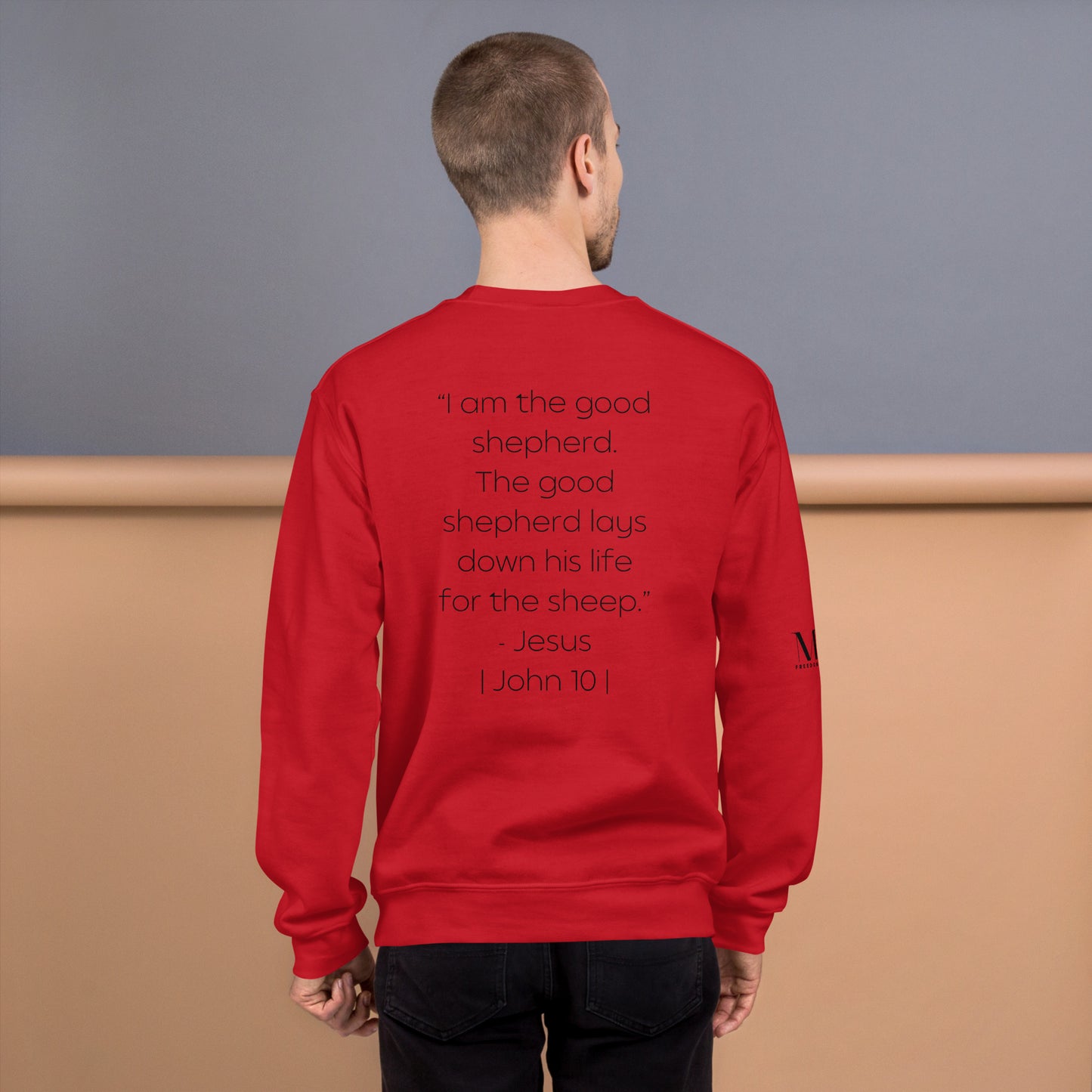The Good Shepherd Unisex Sweatshirt W/Black Print