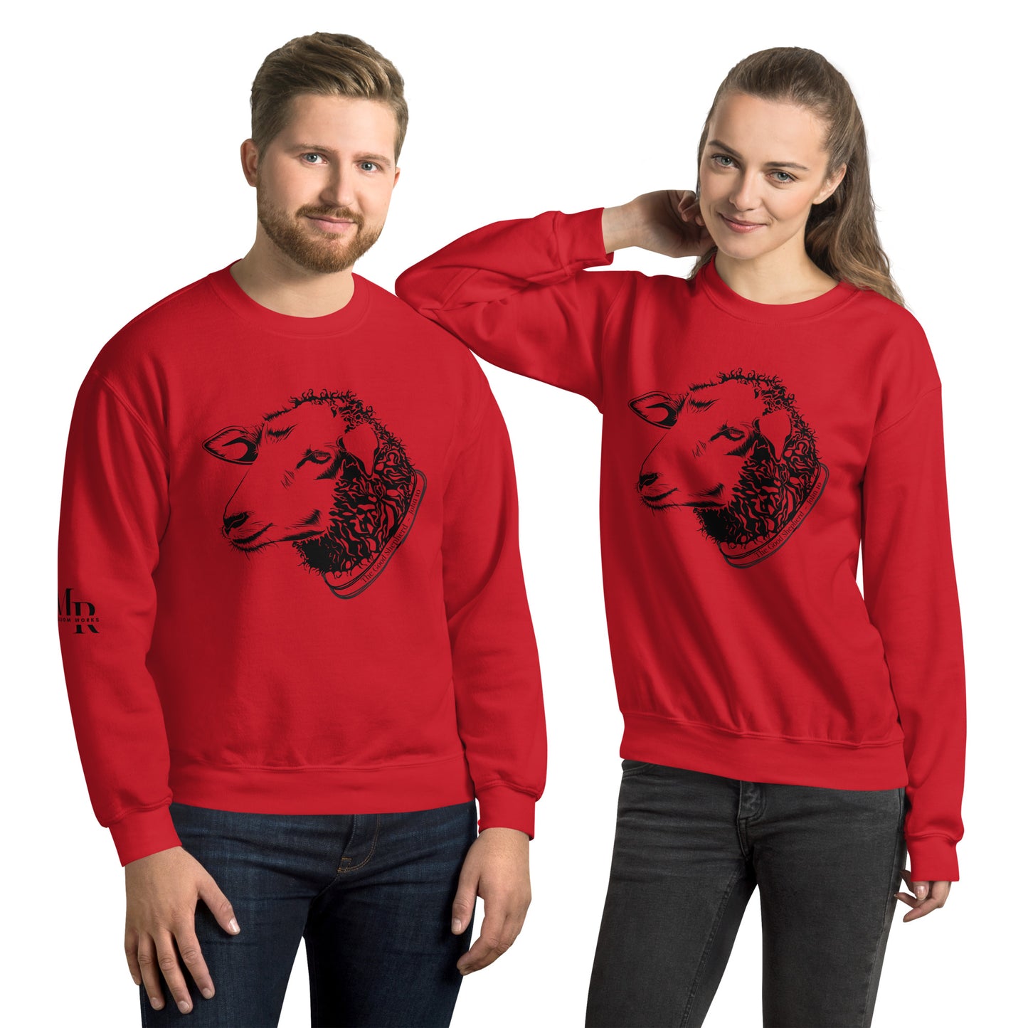The Good Shepherd Unisex Sweatshirt W/Black Print