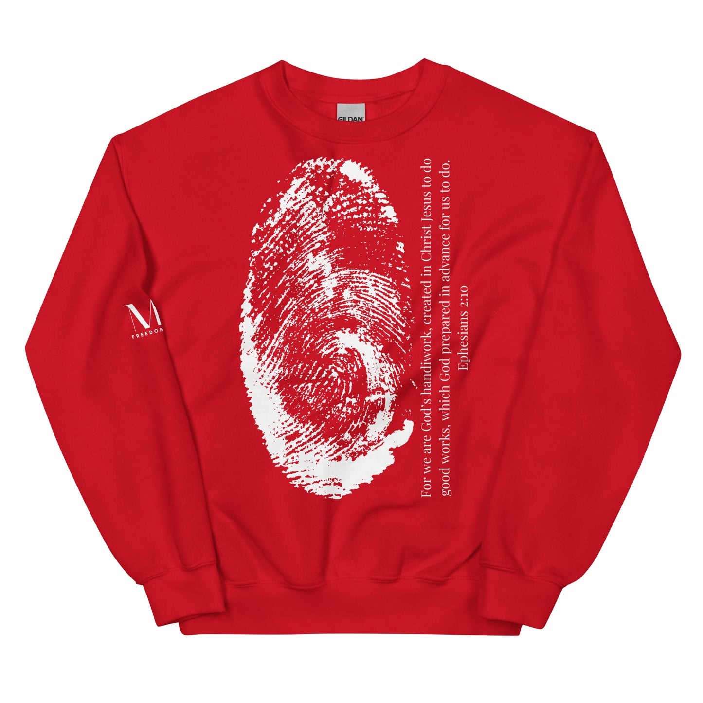 Fearfully And Wonderfully Made Unisex Sweatshirt W/White Print