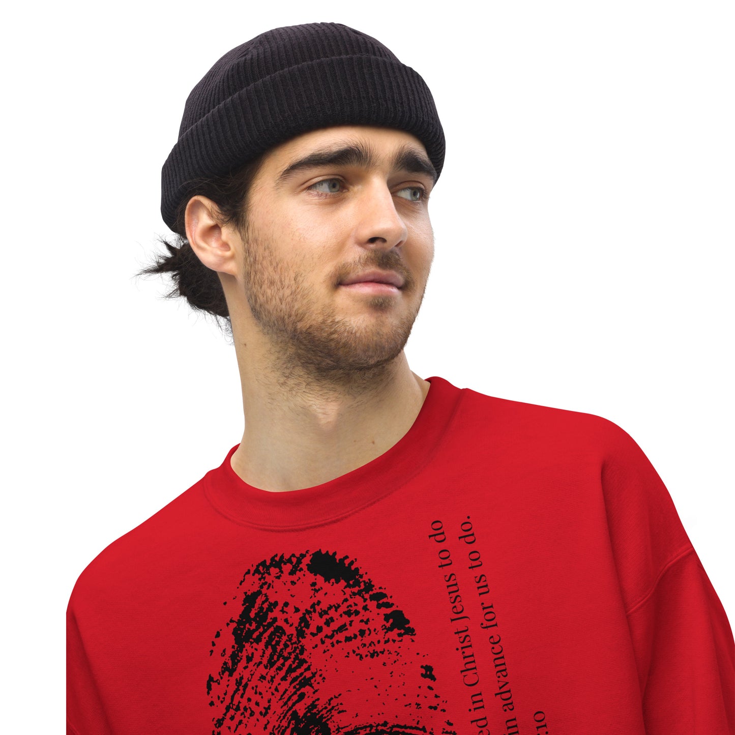 Fearfully And Wonderfully Made Unisex Sweatshirt W/Black Print