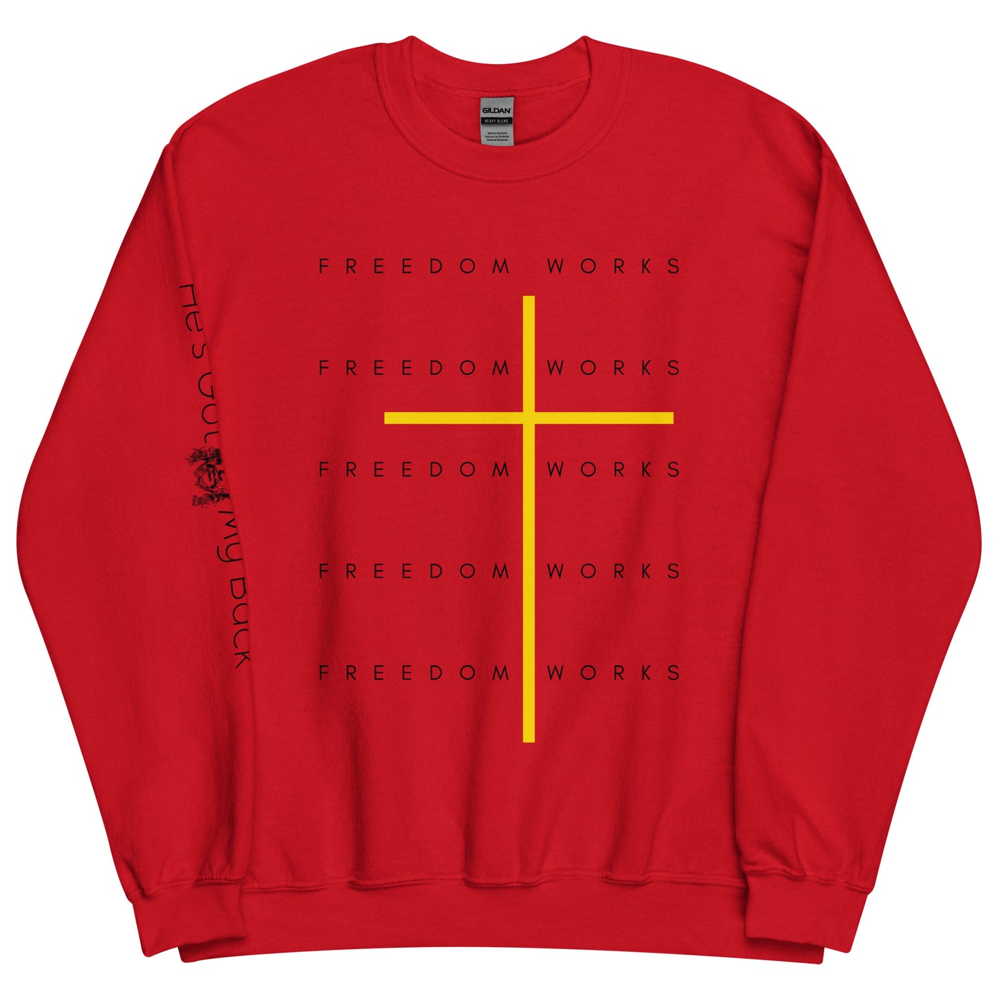Freedom Works Unisex Sweatshirt W/Black Print
