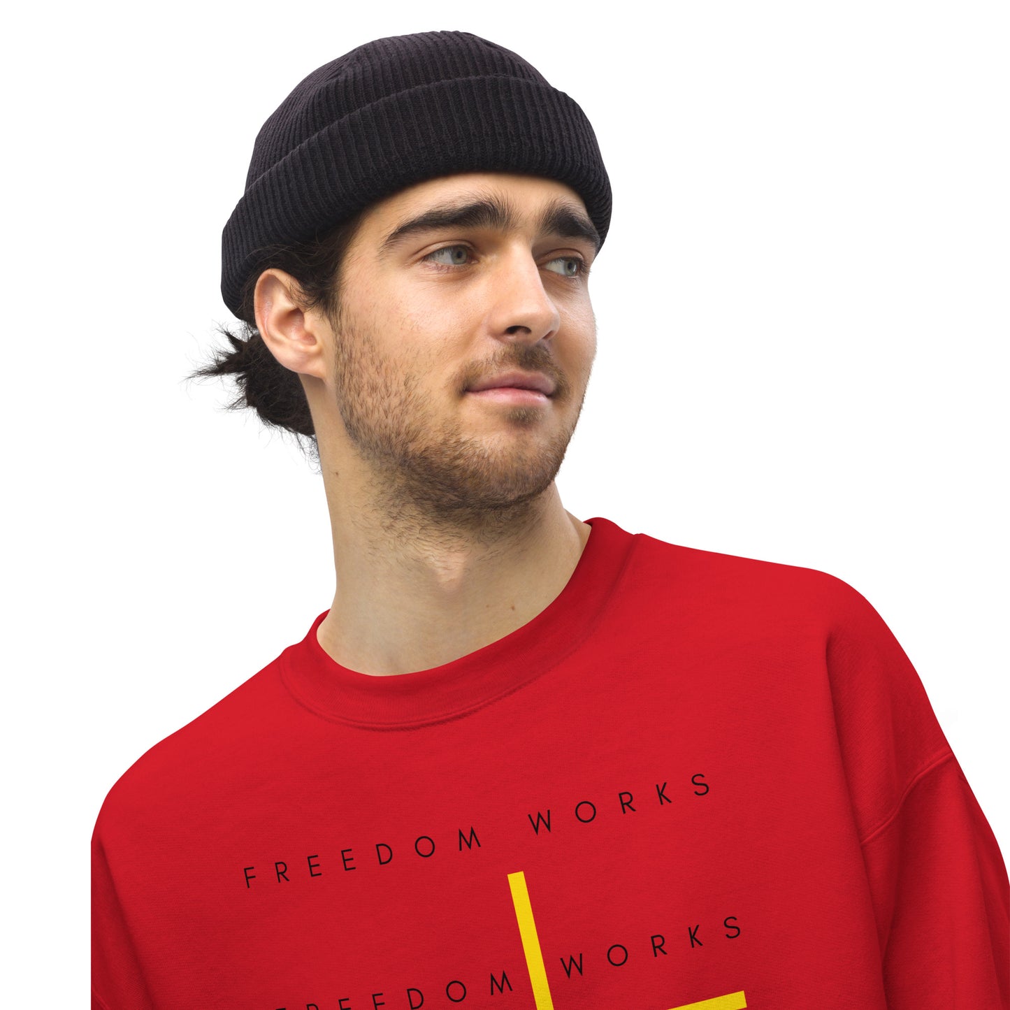 Freedom Works Unisex Sweatshirt W/Black Print