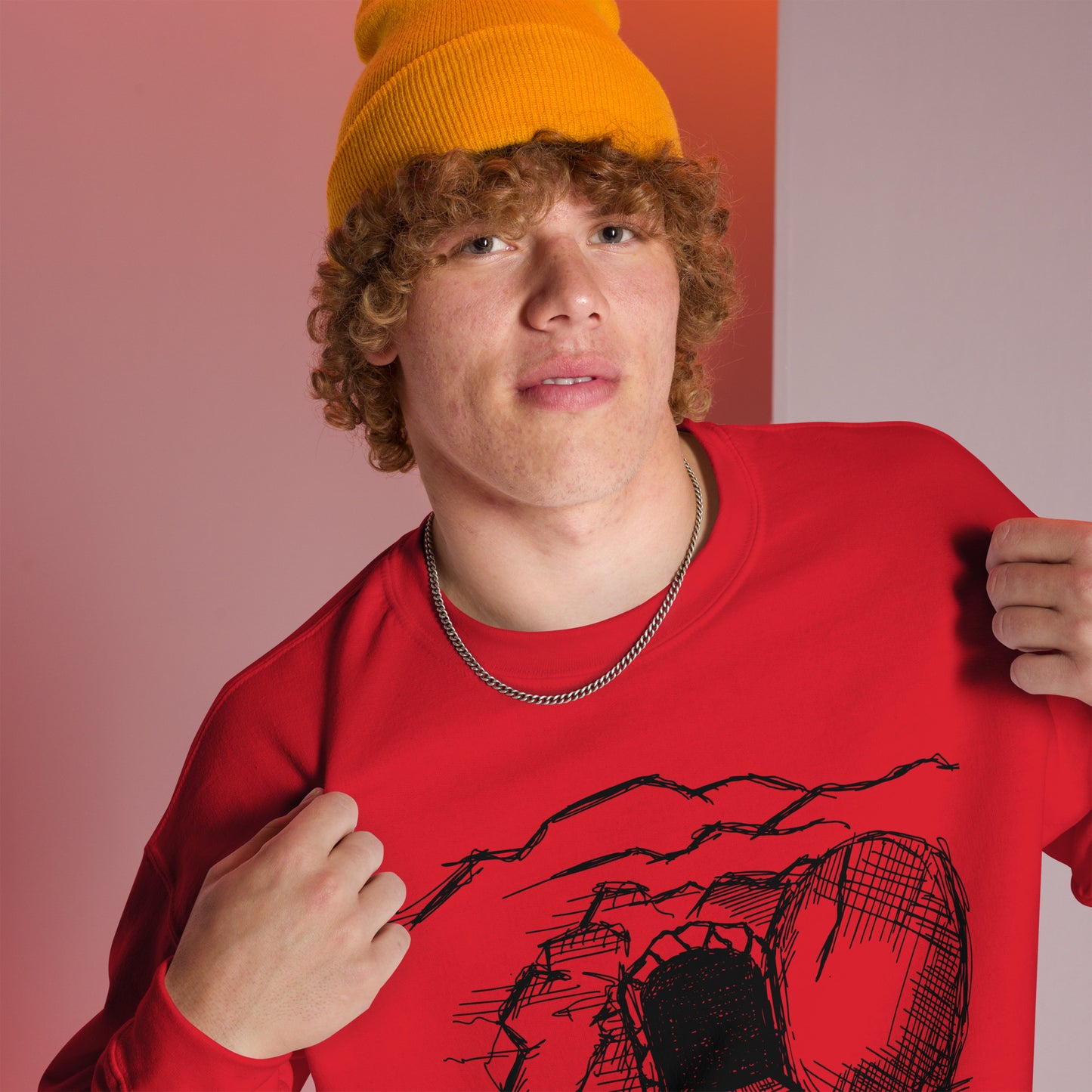 He Is Risen Unisex Sweatshirt W/Black Print
