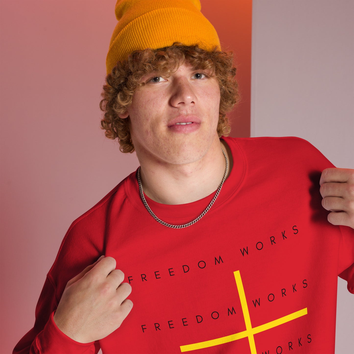 Freedom Works Unisex Sweatshirt W/Black Print
