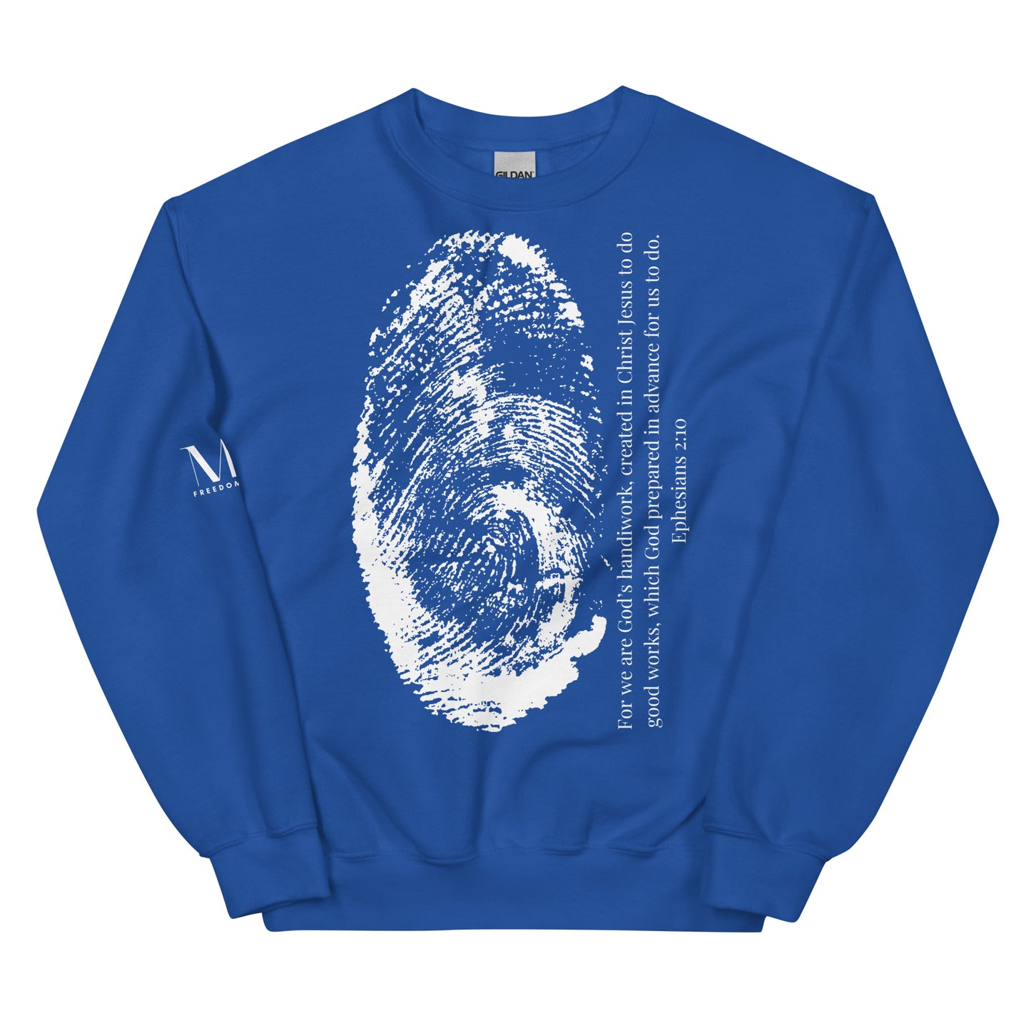 Fearfully And Wonderfully Made Unisex Sweatshirt W/White Print