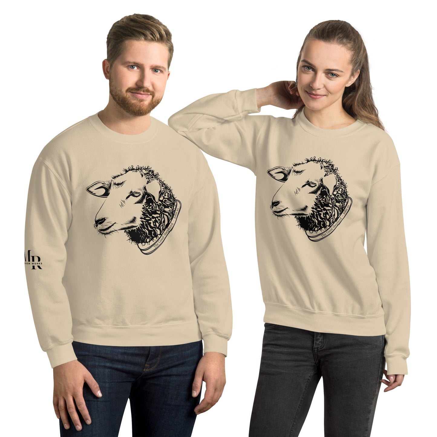 The Good Shepherd Unisex Sweatshirt W/Black Print