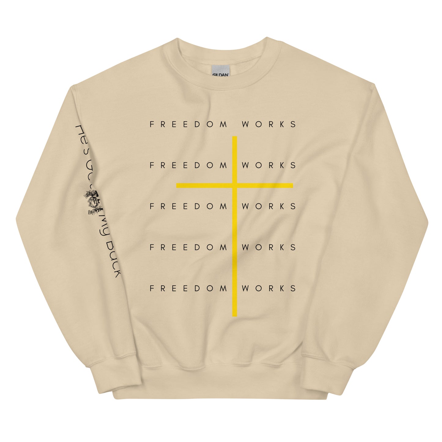 Freedom Works Unisex Sweatshirt W/Black Print