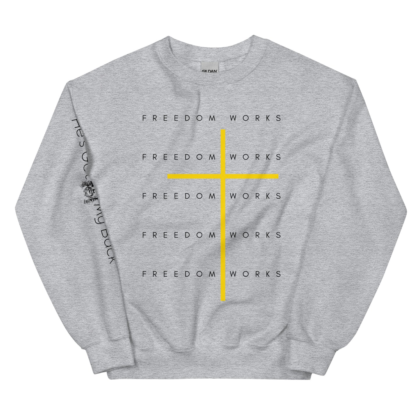 Freedom Works Unisex Sweatshirt W/Black Print