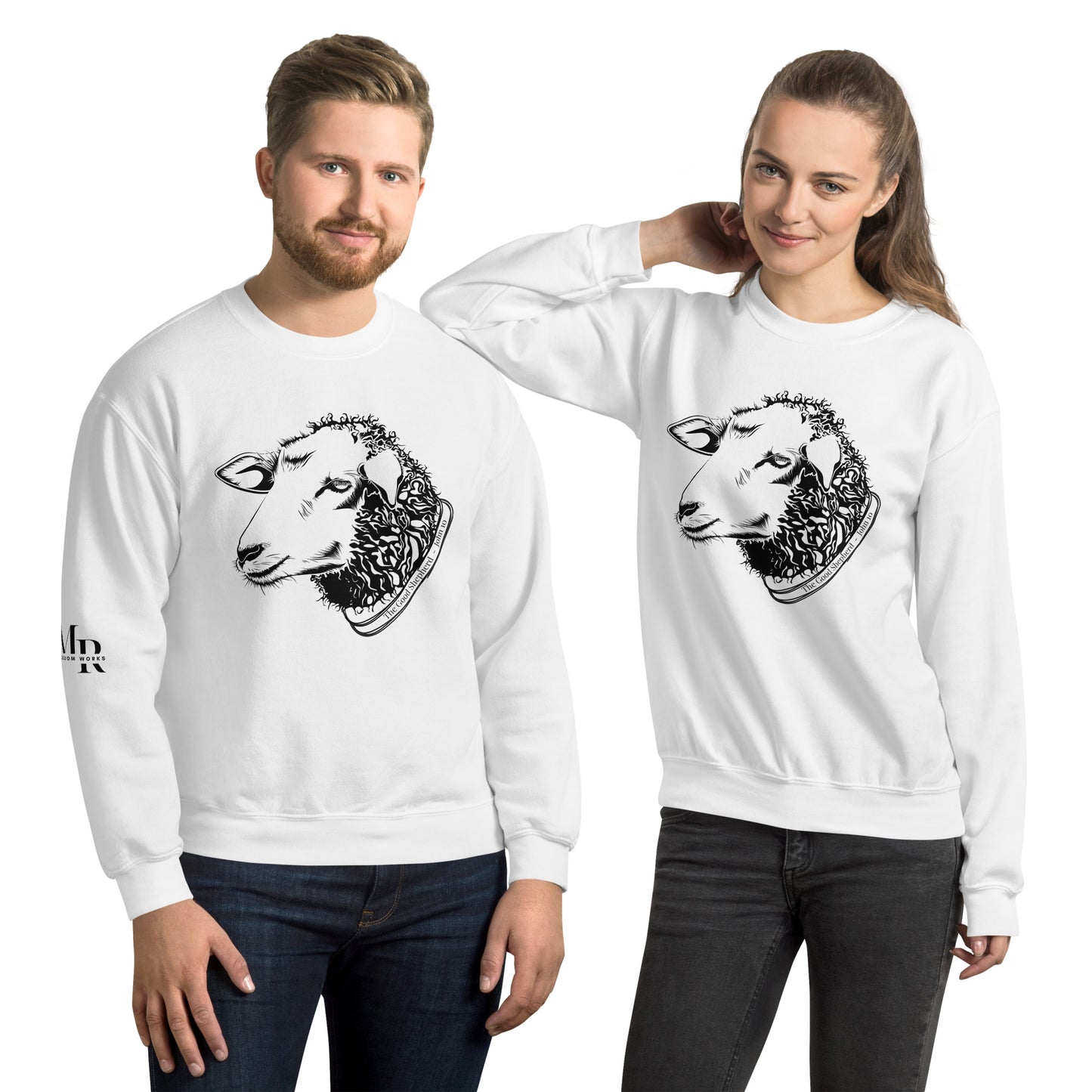 The Good Shepherd Unisex Sweatshirt W/Black Print