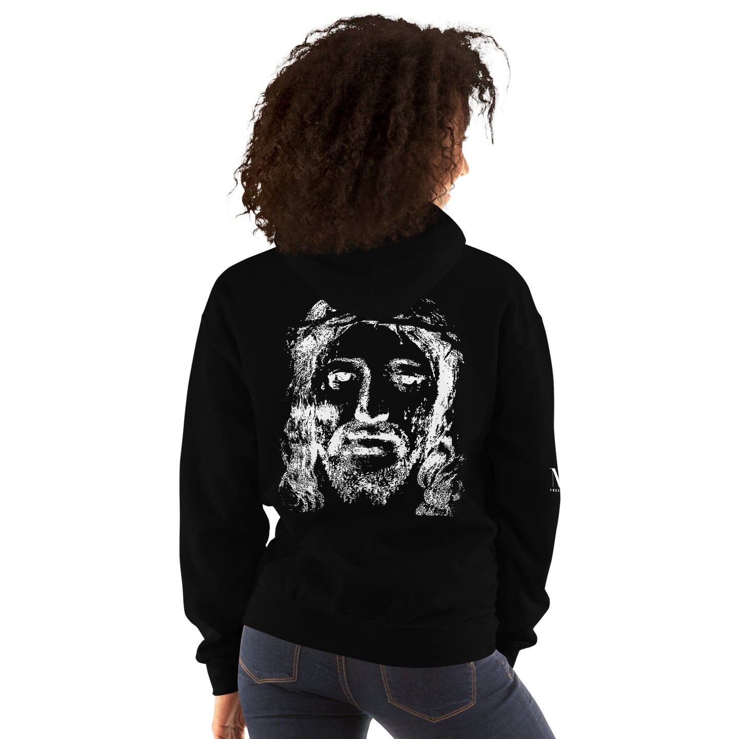 He's Got My Back Unisex Hoodie W/White Print