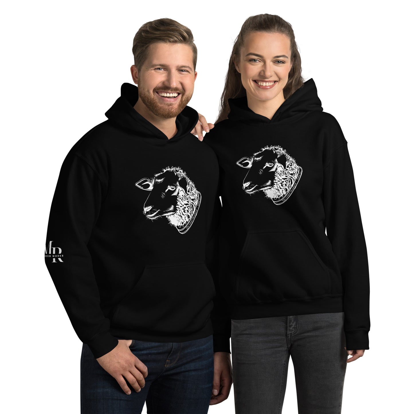The Good Shepherd Unisex Hoodie W/White Print