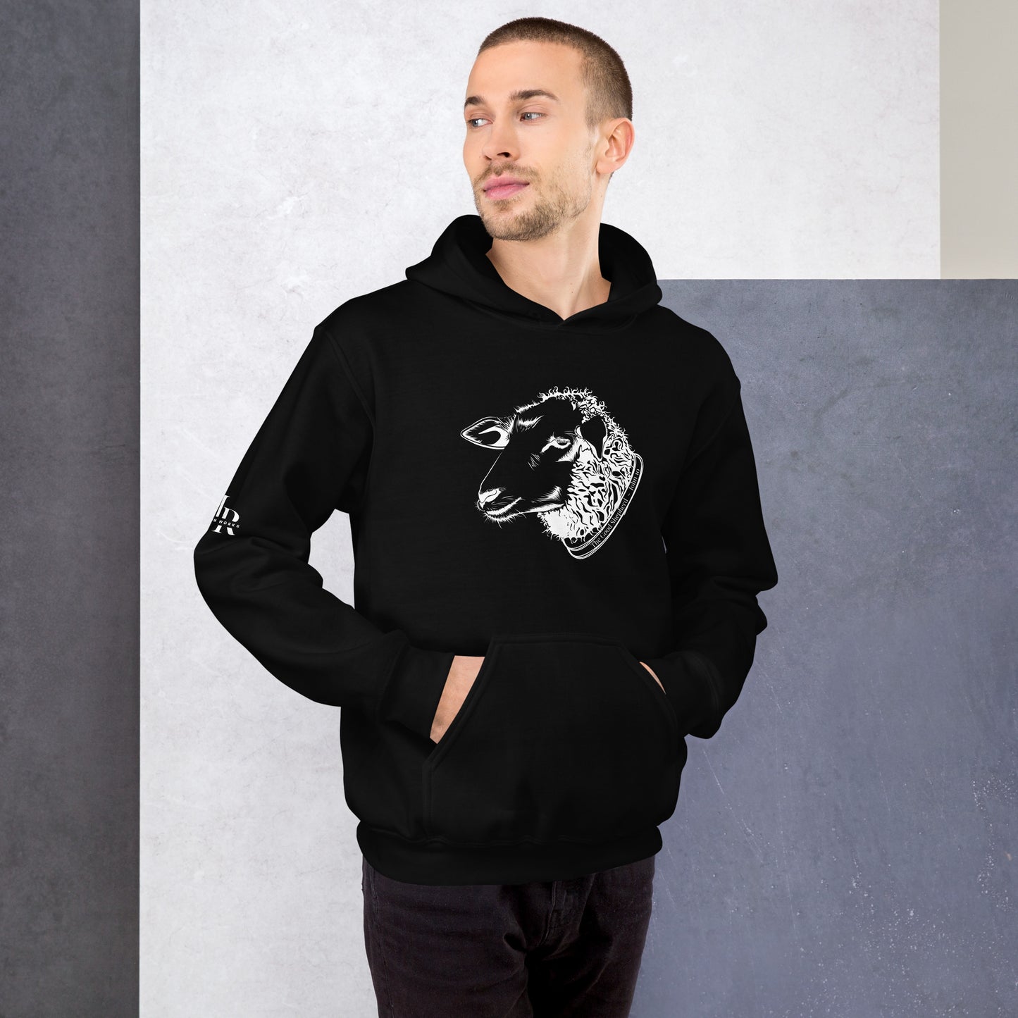 The Good Shepherd Unisex Hoodie W/White Print
