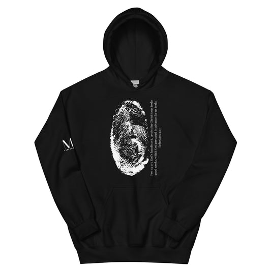 Fearfully And Wonderfully Made Unisex Hoodie W/White print