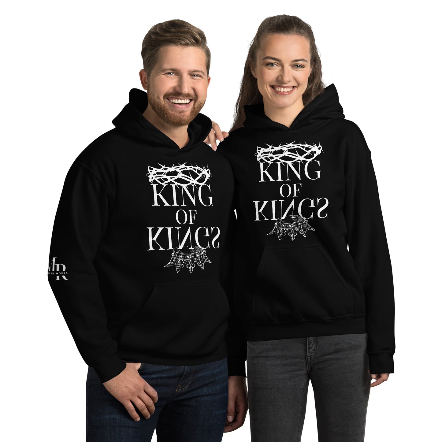 King Of kings Unisex Hoodie W/White Print
