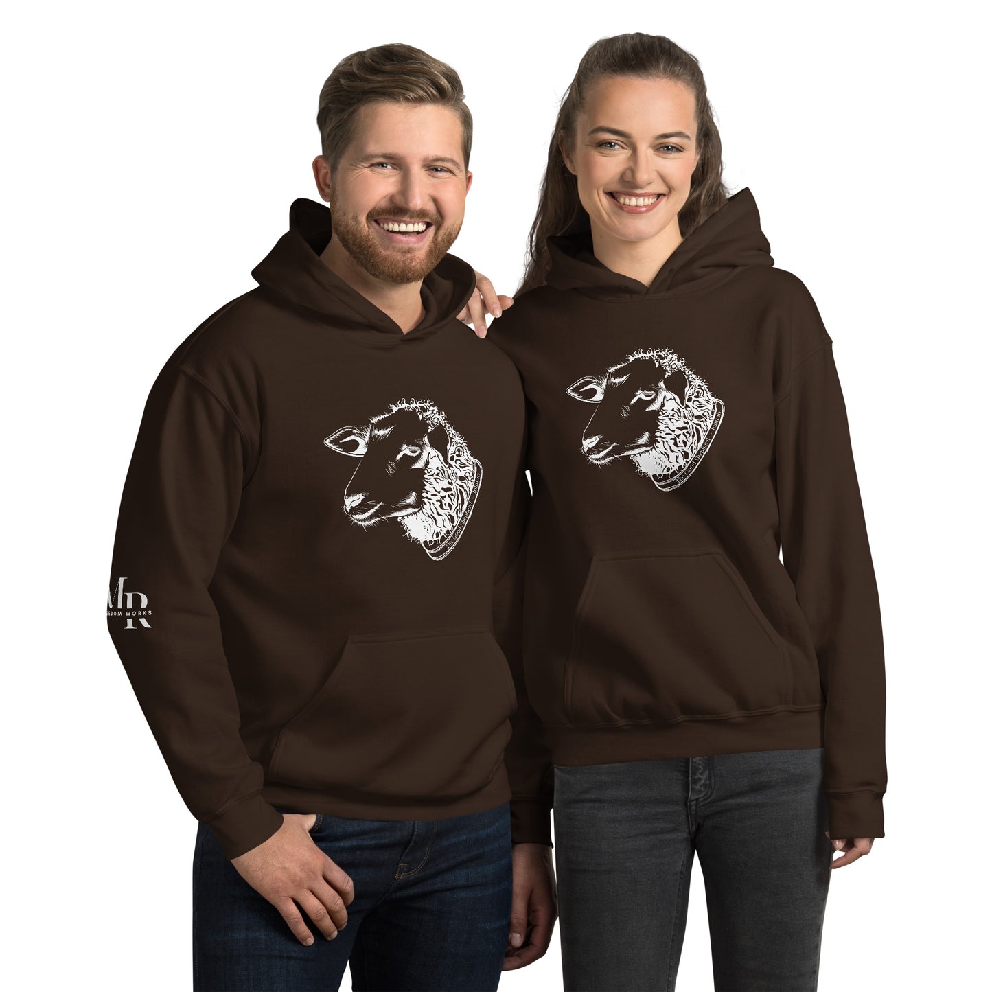 The Good Shepherd Unisex Hoodie W/White Print