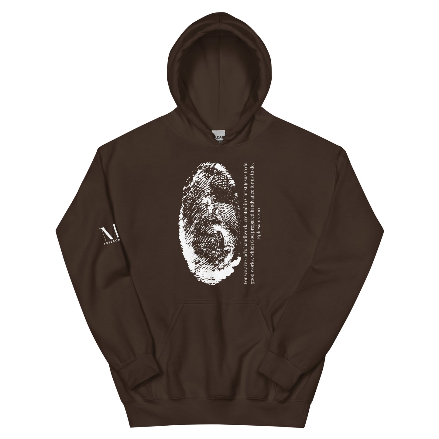 Fearfully And Wonderfully Made Unisex Hoodie W/White print