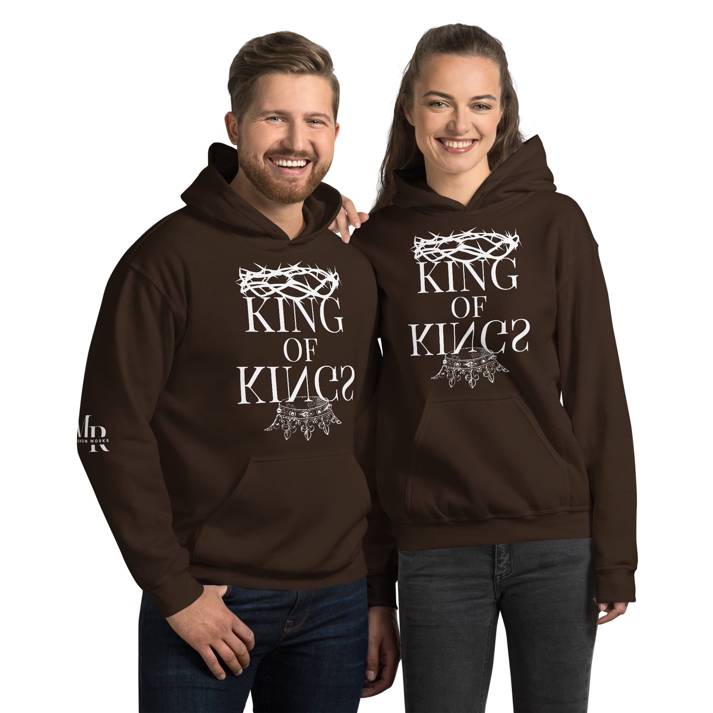 King Of kings Unisex Hoodie W/White Print