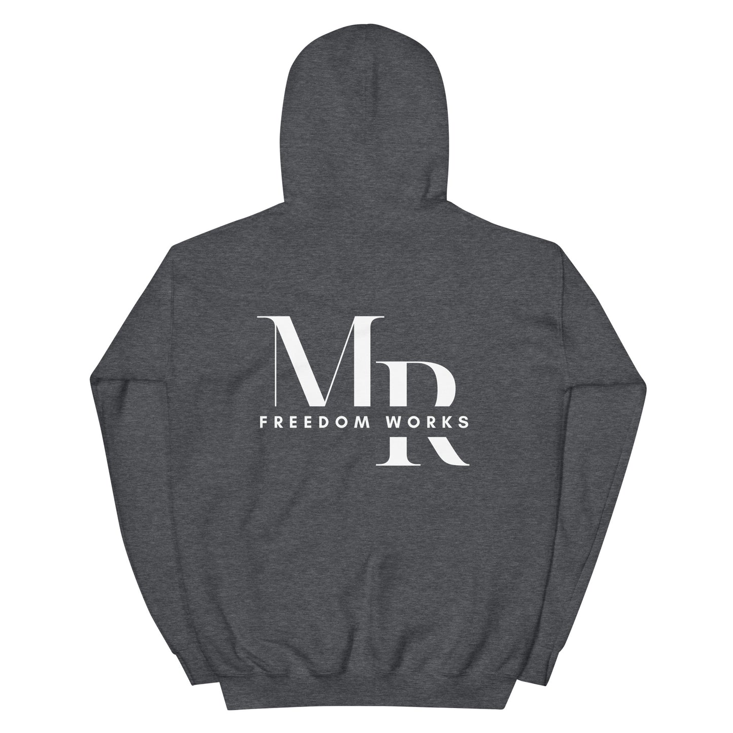 Heart Beats In Time Unisex Hoodie W/White Print