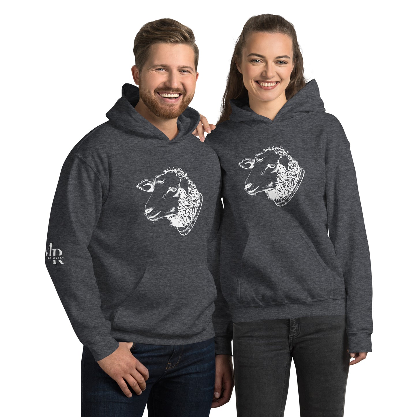 The Good Shepherd Unisex Hoodie W/White Print