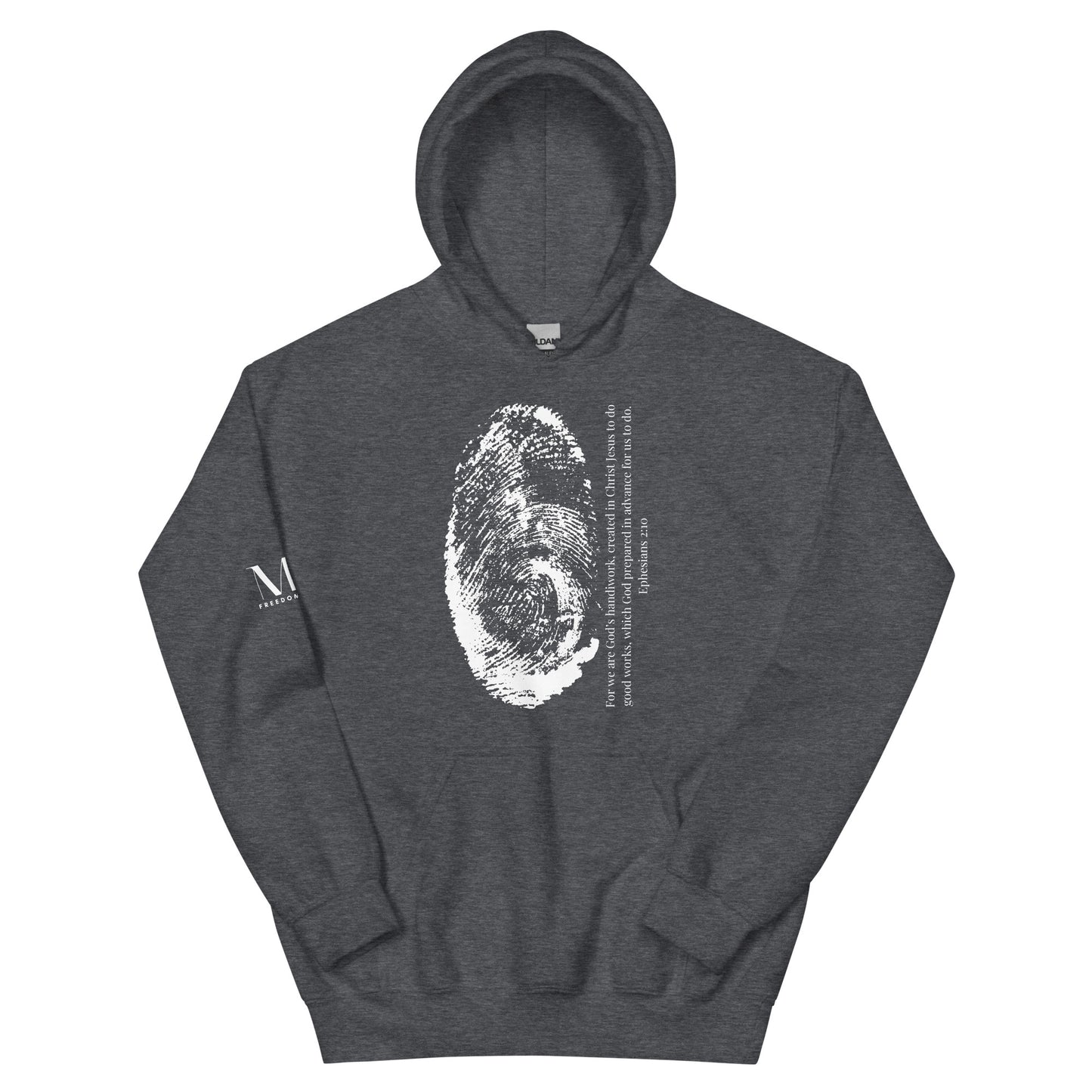 Fearfully And Wonderfully Made Unisex Hoodie W/White print