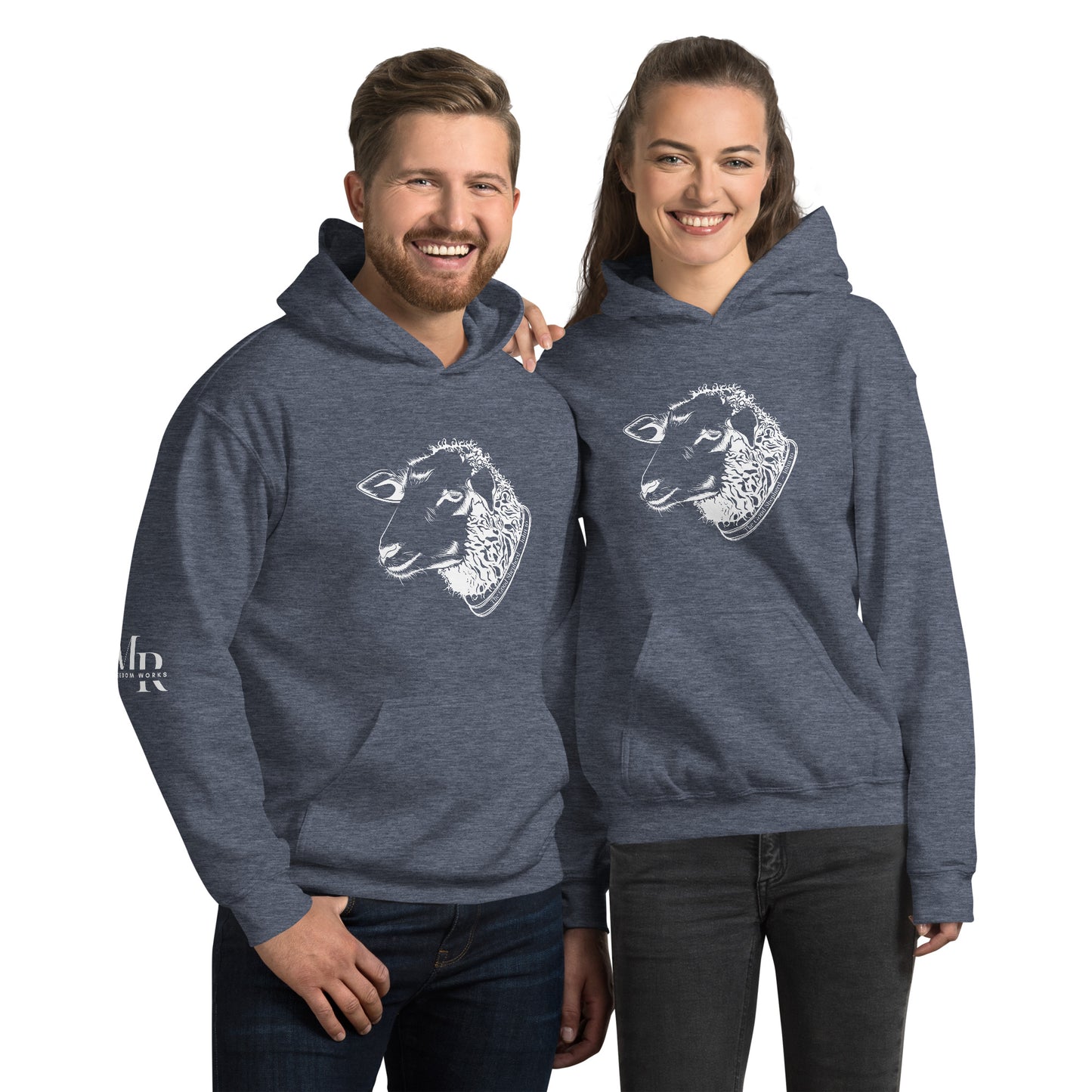 The Good Shepherd Unisex Hoodie W/White Print