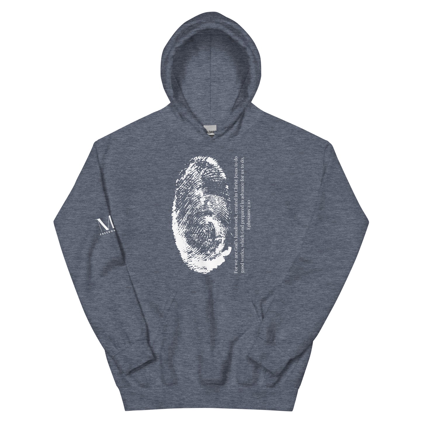 Fearfully And Wonderfully Made Unisex Hoodie W/White print