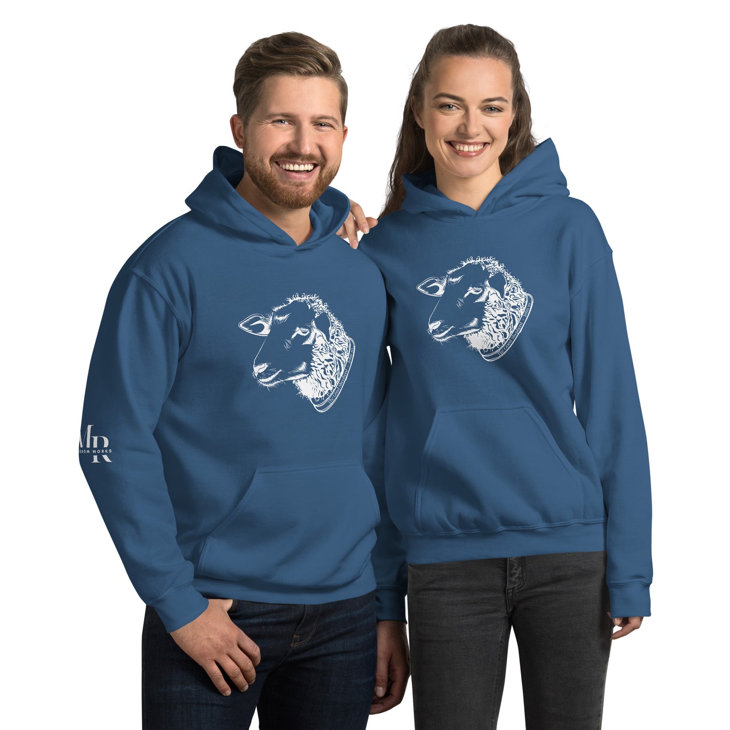 The Good Shepherd Unisex Hoodie W/White Print