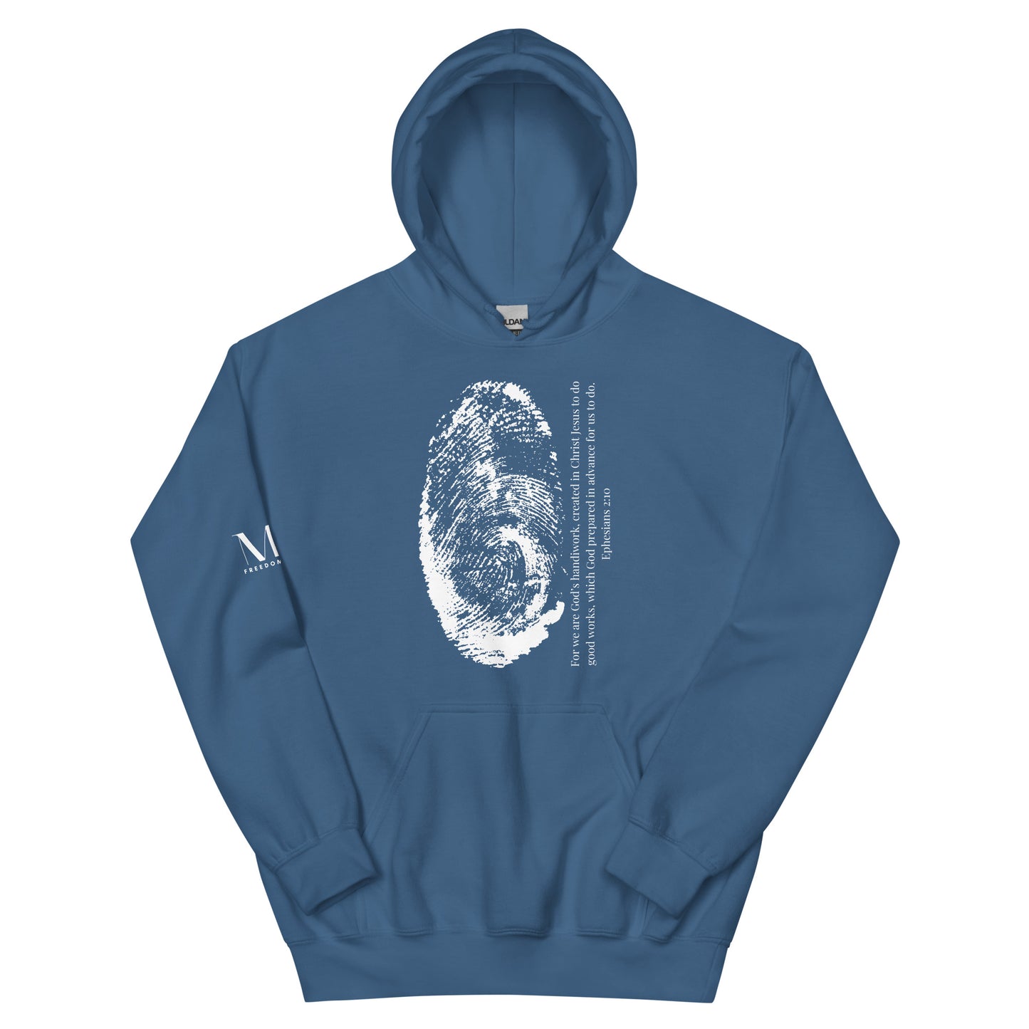 Fearfully And Wonderfully Made Unisex Hoodie W/White print