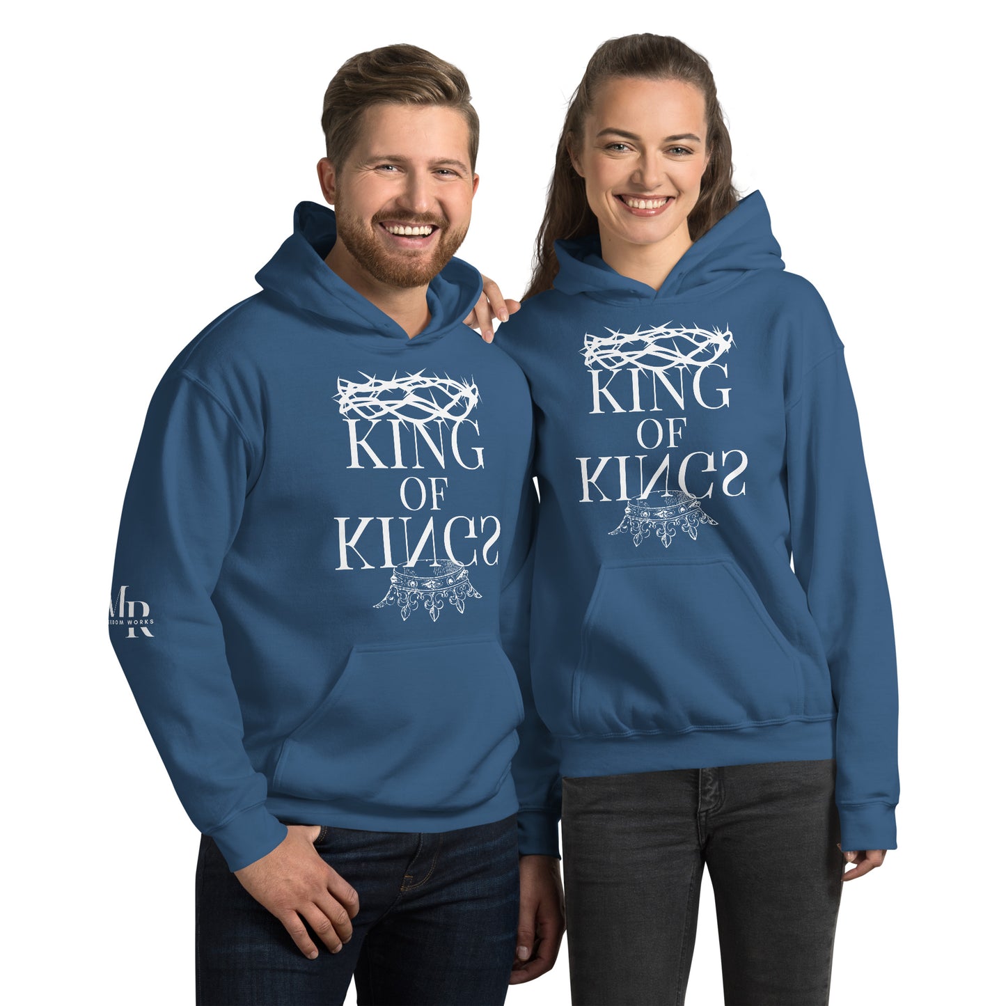 King Of kings Unisex Hoodie W/White Print