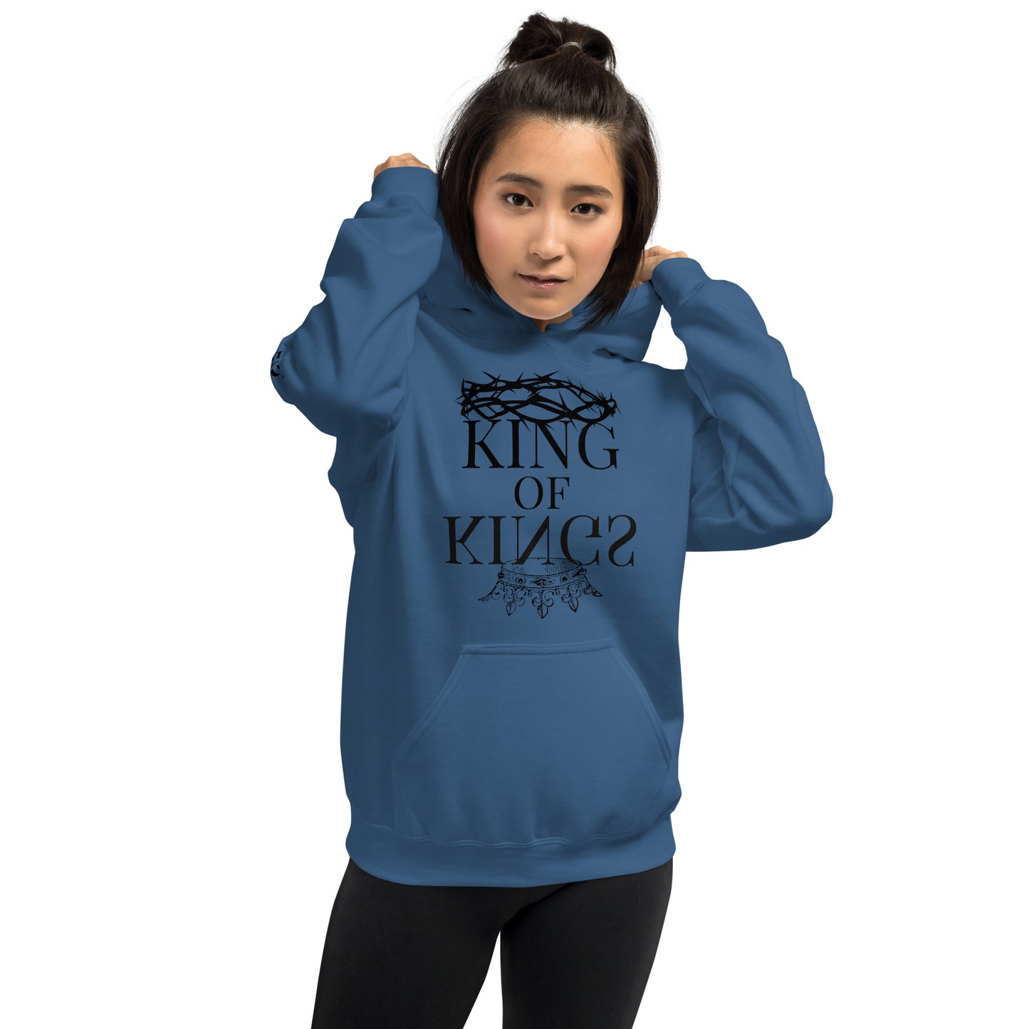 King of kings Unisex Hoodie W/Black Print