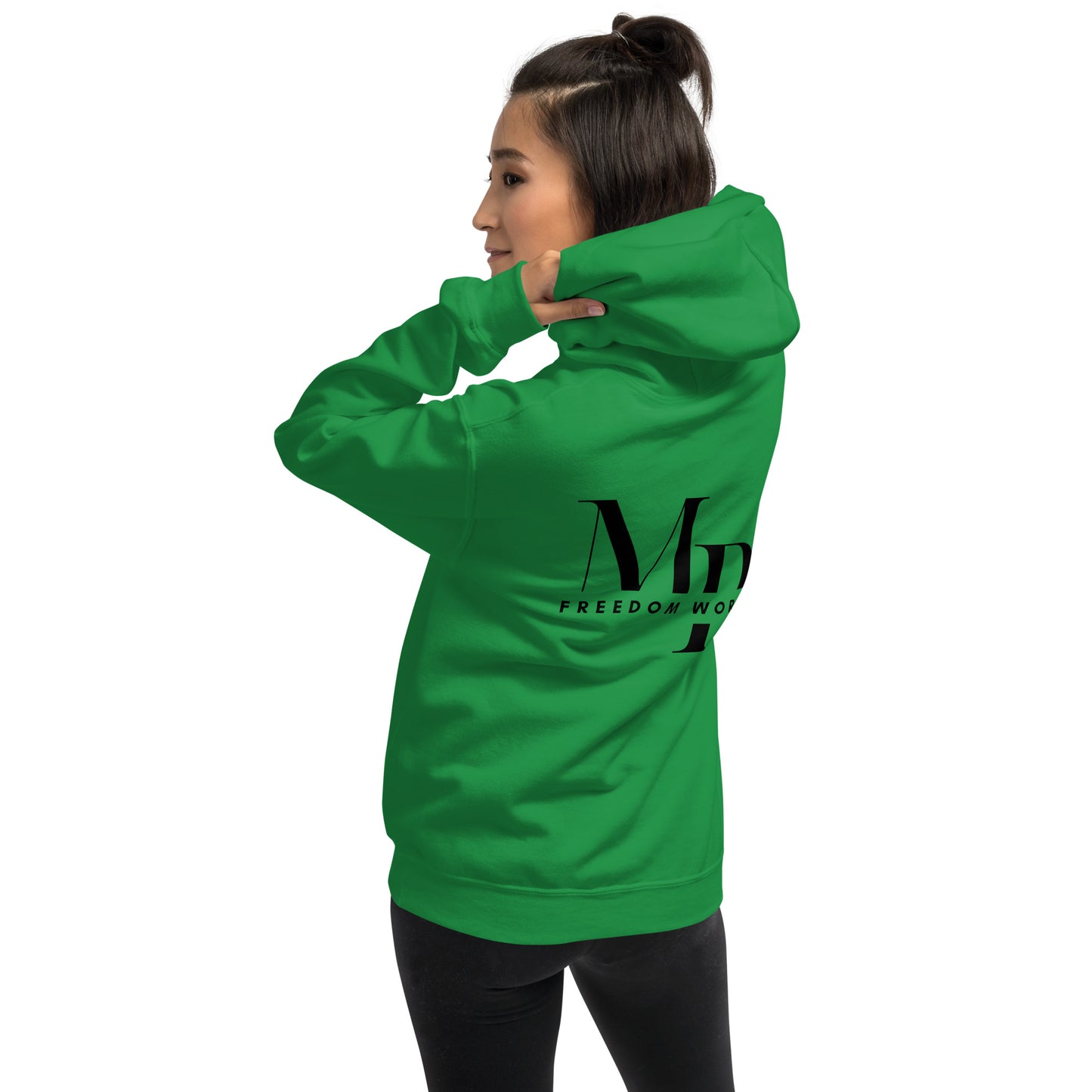 Heart Beats In Time Unisex Hoodie W/Black Print
