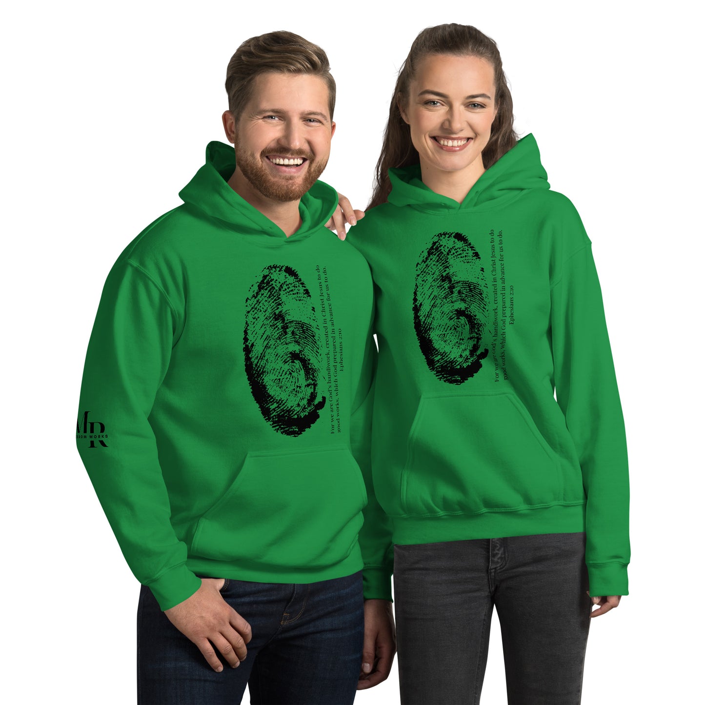 Fearfully And Wonderfully Made Unisex Hoodie W/Black Print