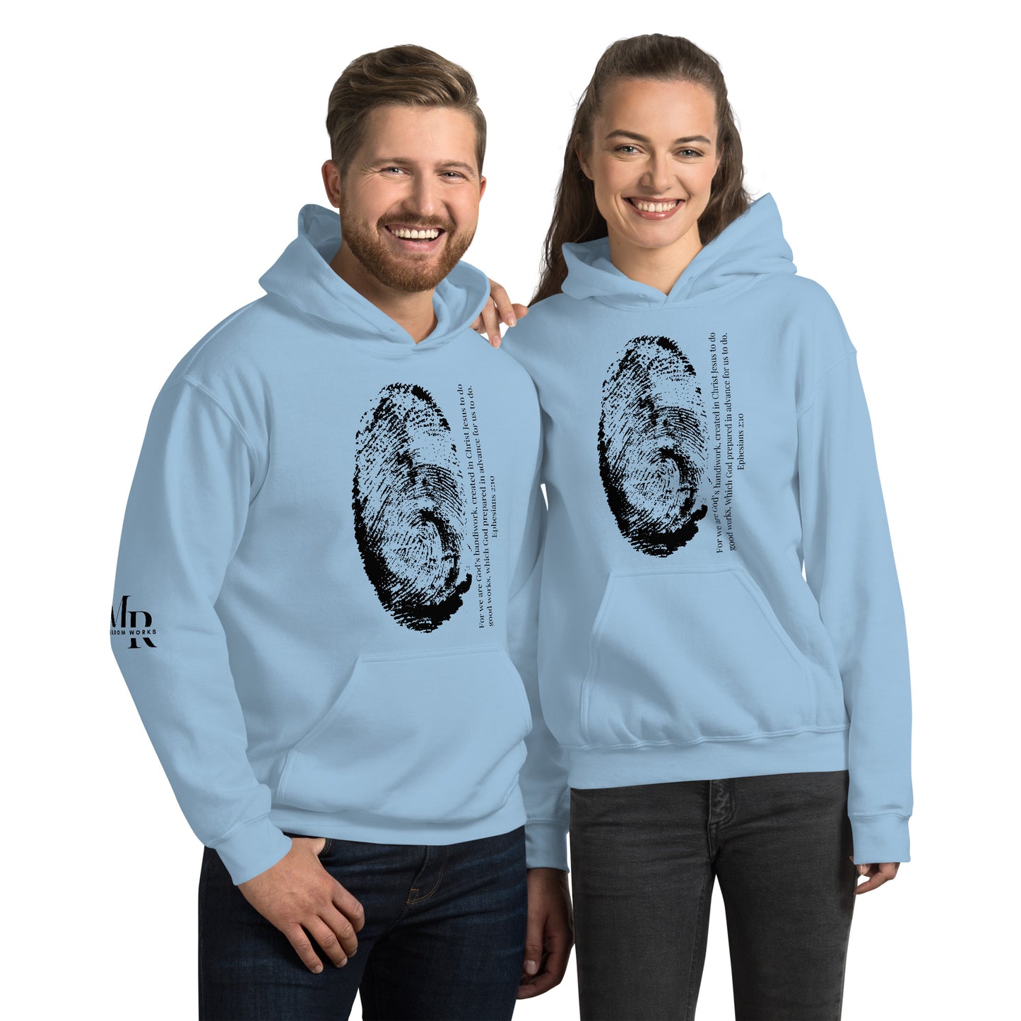 Fearfully And Wonderfully Made Unisex Hoodie W/Black Print