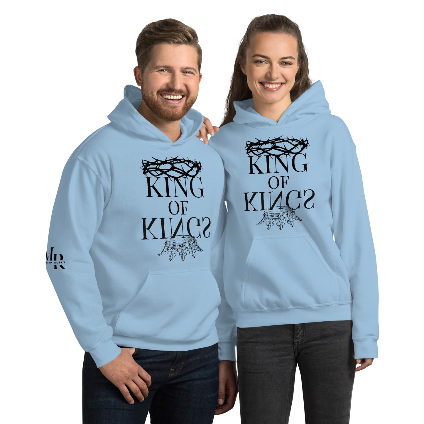 King of kings Unisex Hoodie W/Black Print
