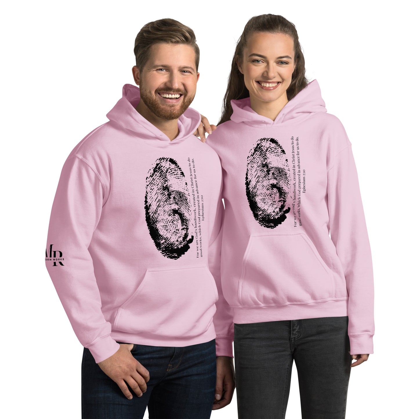 Fearfully And Wonderfully Made Unisex Hoodie W/Black Print