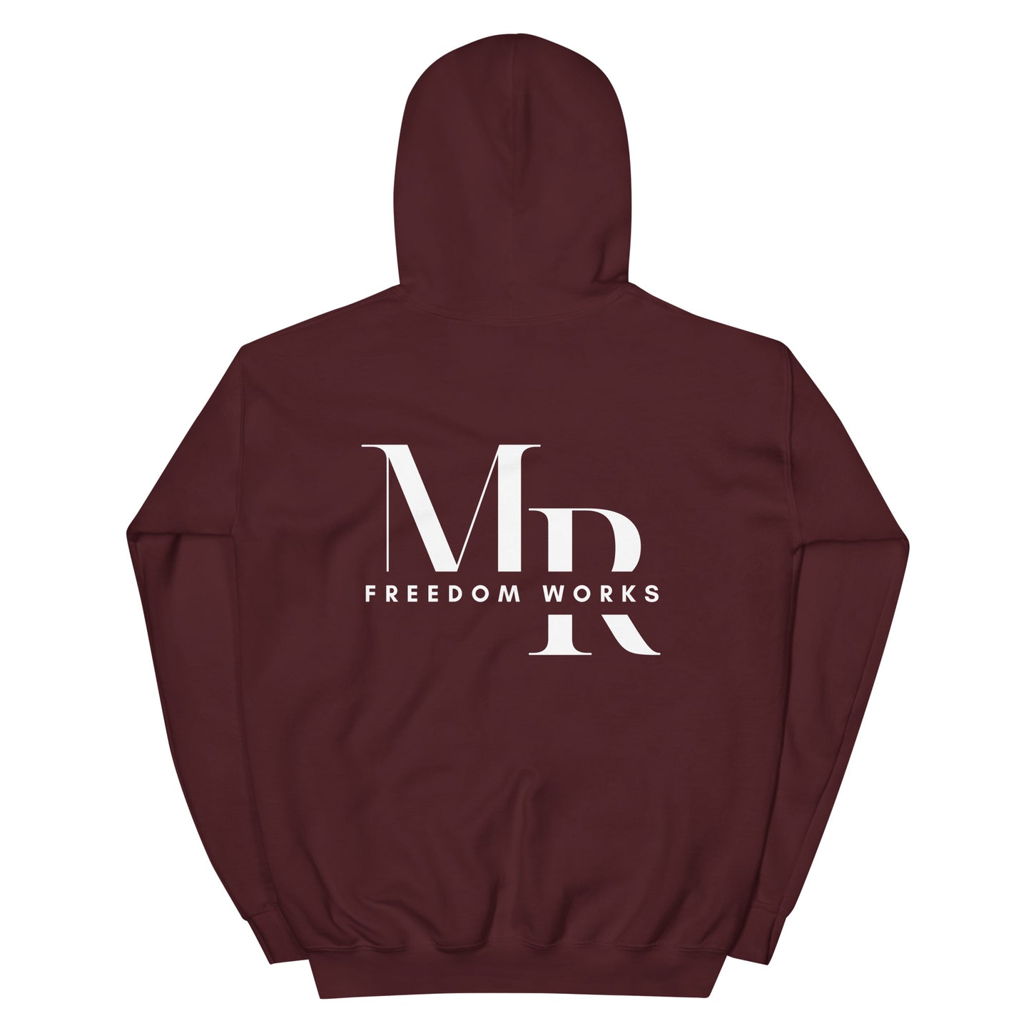 Heart Beats In Time Unisex Hoodie W/White Print