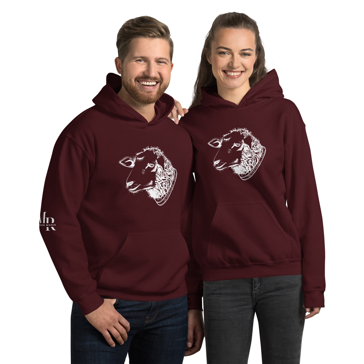 The Good Shepherd Unisex Hoodie W/White Print