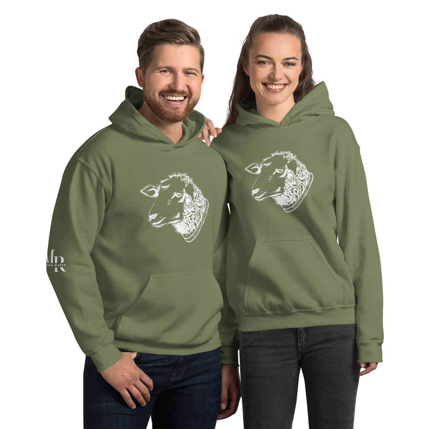 The Good Shepherd Unisex Hoodie W/White Print