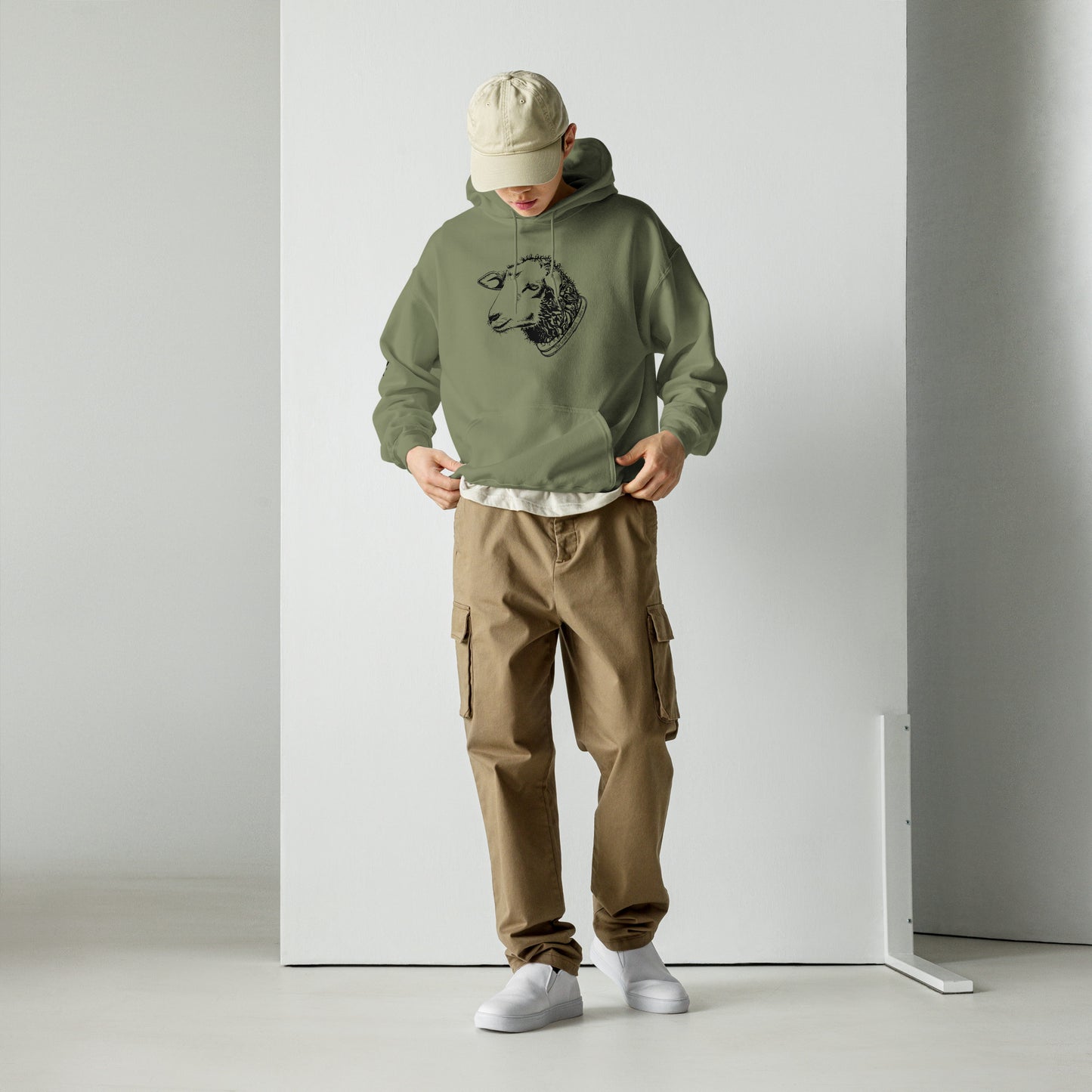 The Good Shepherd Unisex Hoodie W/Black Print