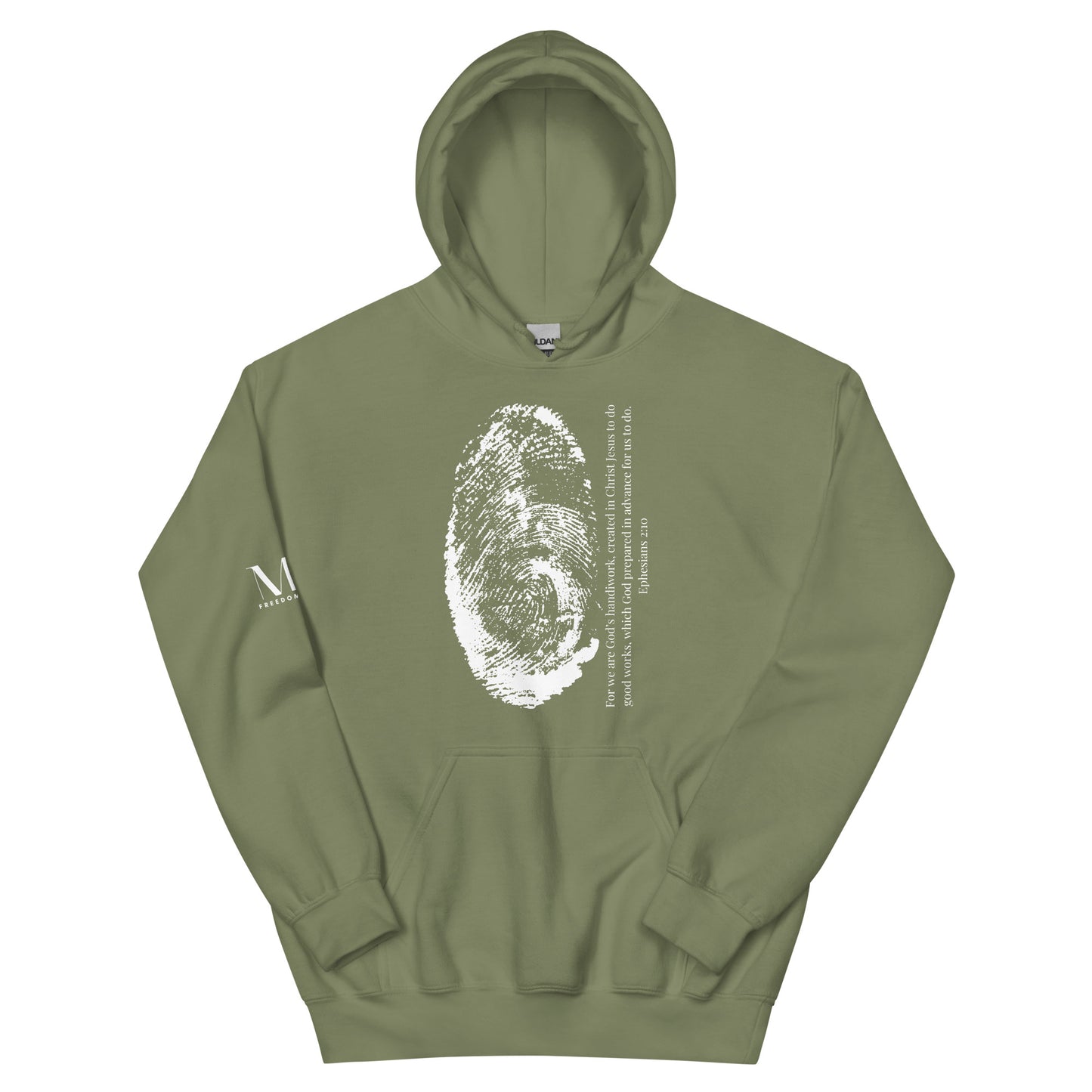 Fearfully And Wonderfully Made Unisex Hoodie W/White print