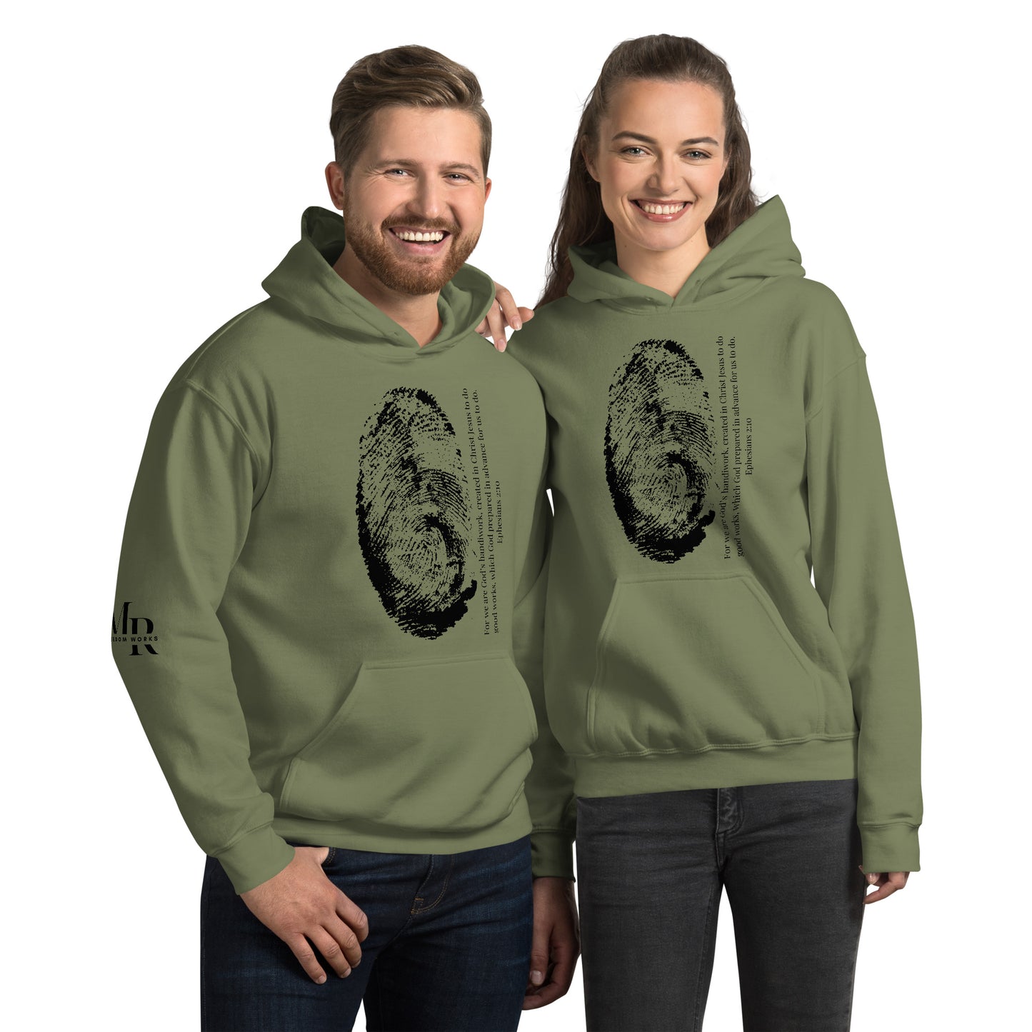 Fearfully And Wonderfully Made Unisex Hoodie W/Black Print