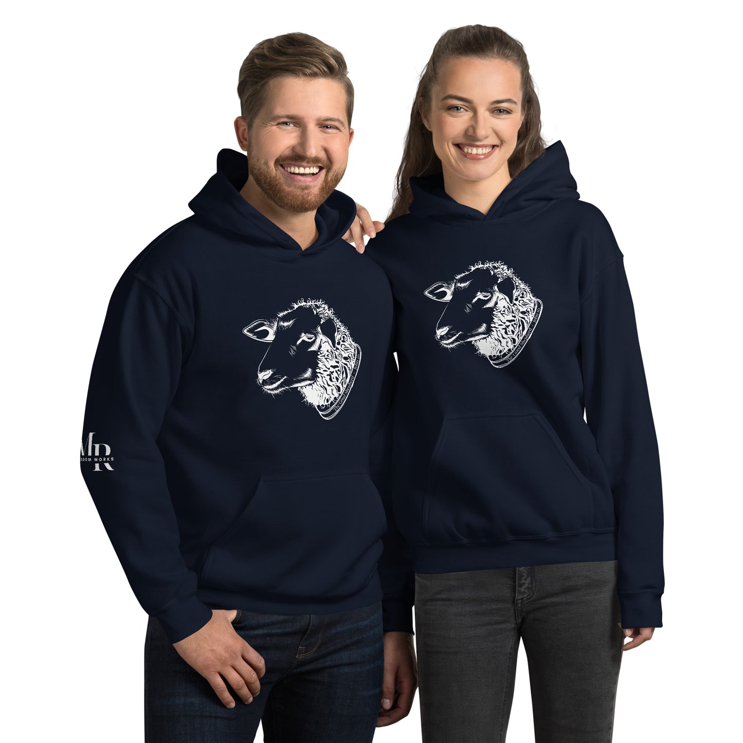 The Good Shepherd Unisex Hoodie W/White Print