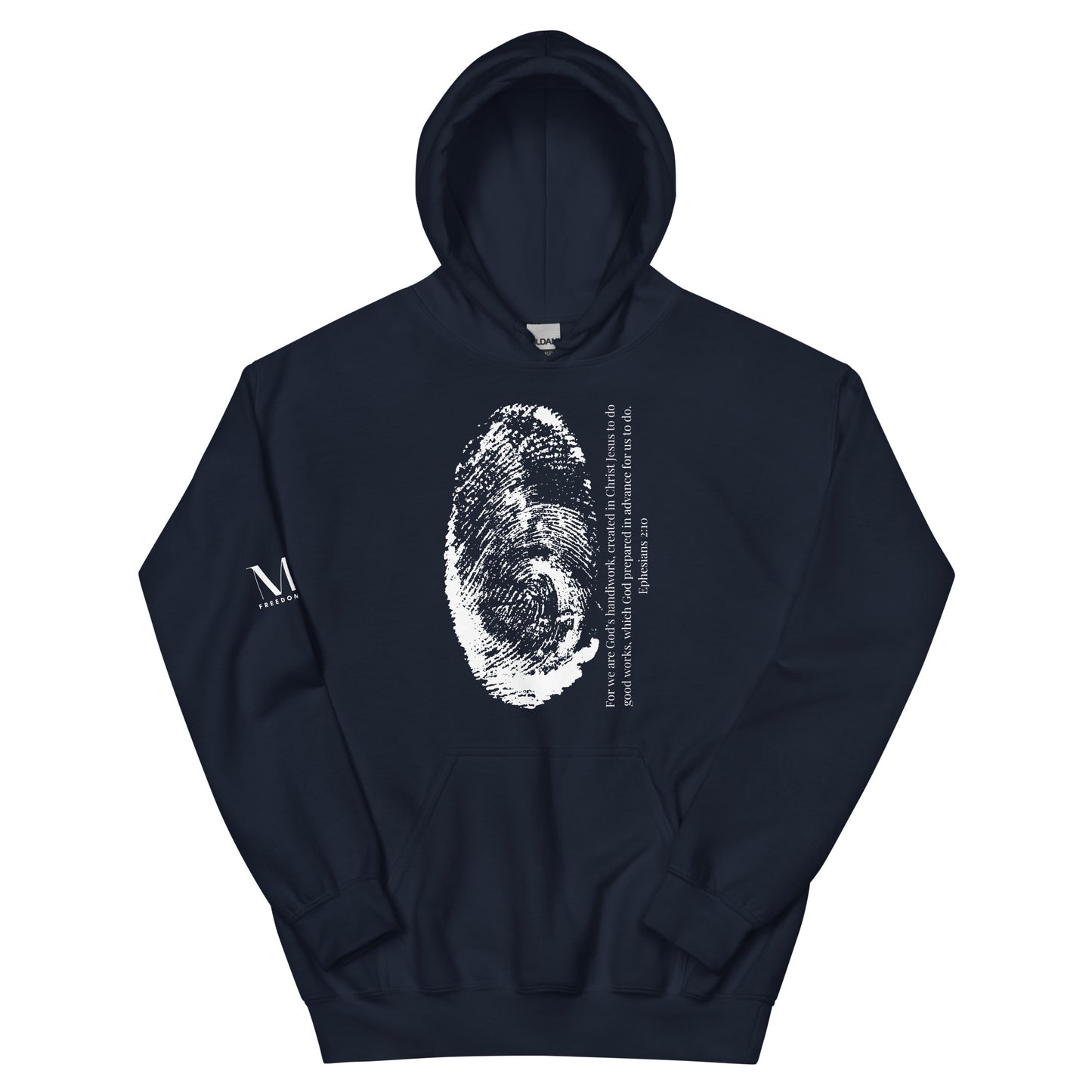 Fearfully And Wonderfully Made Unisex Hoodie W/White print