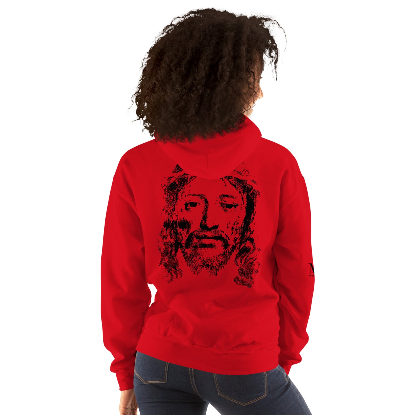 He's Got My Back Unisex Hoodie W/Black Print